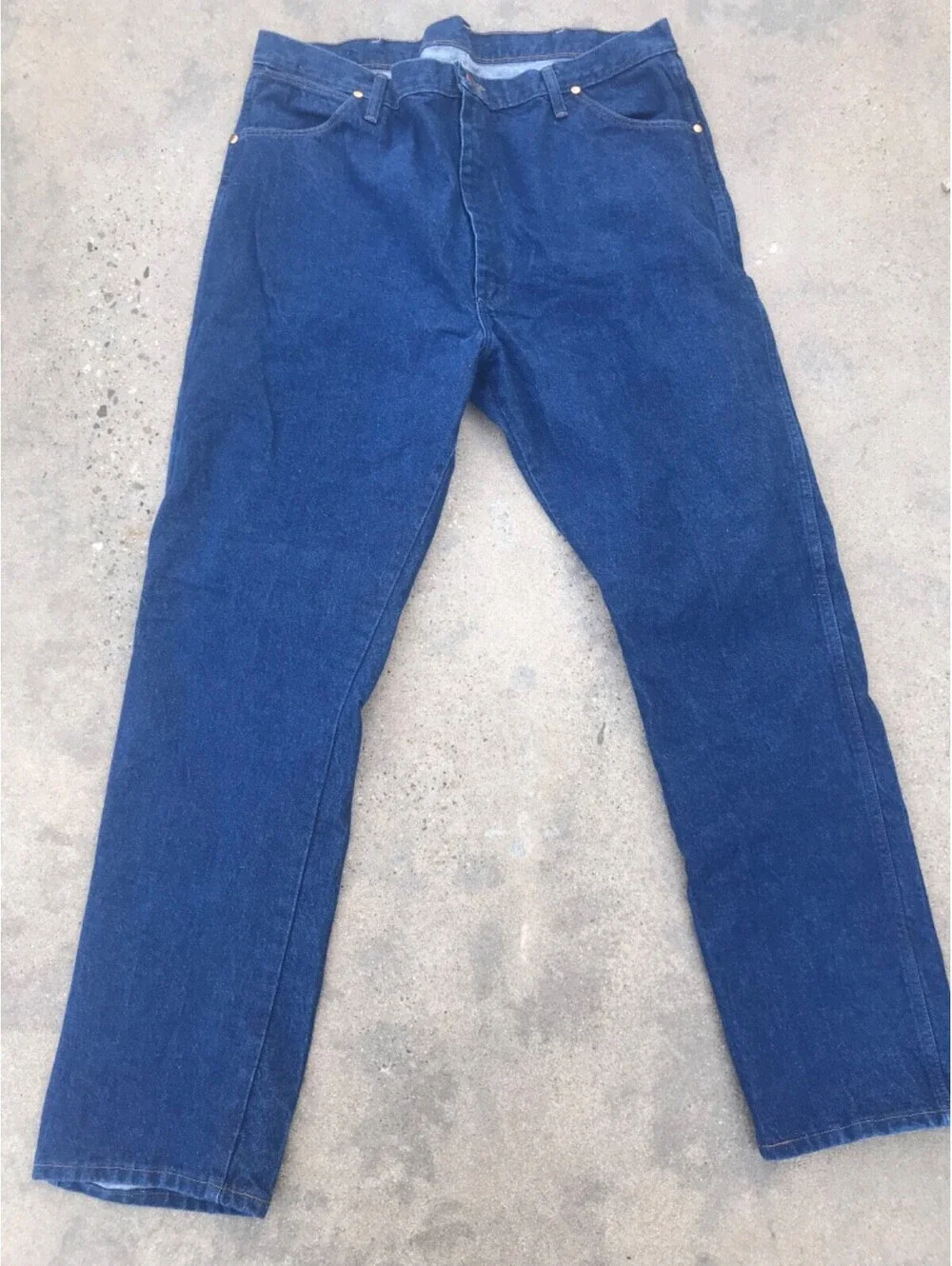 Vintage Wrangler Jeans 13MWZ Regular Fit Denim Blue Jeans Western Mens 42x34